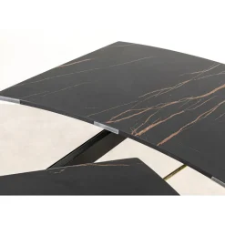 Table A Rallonges Twist Noir 120(30+30)X90Cm