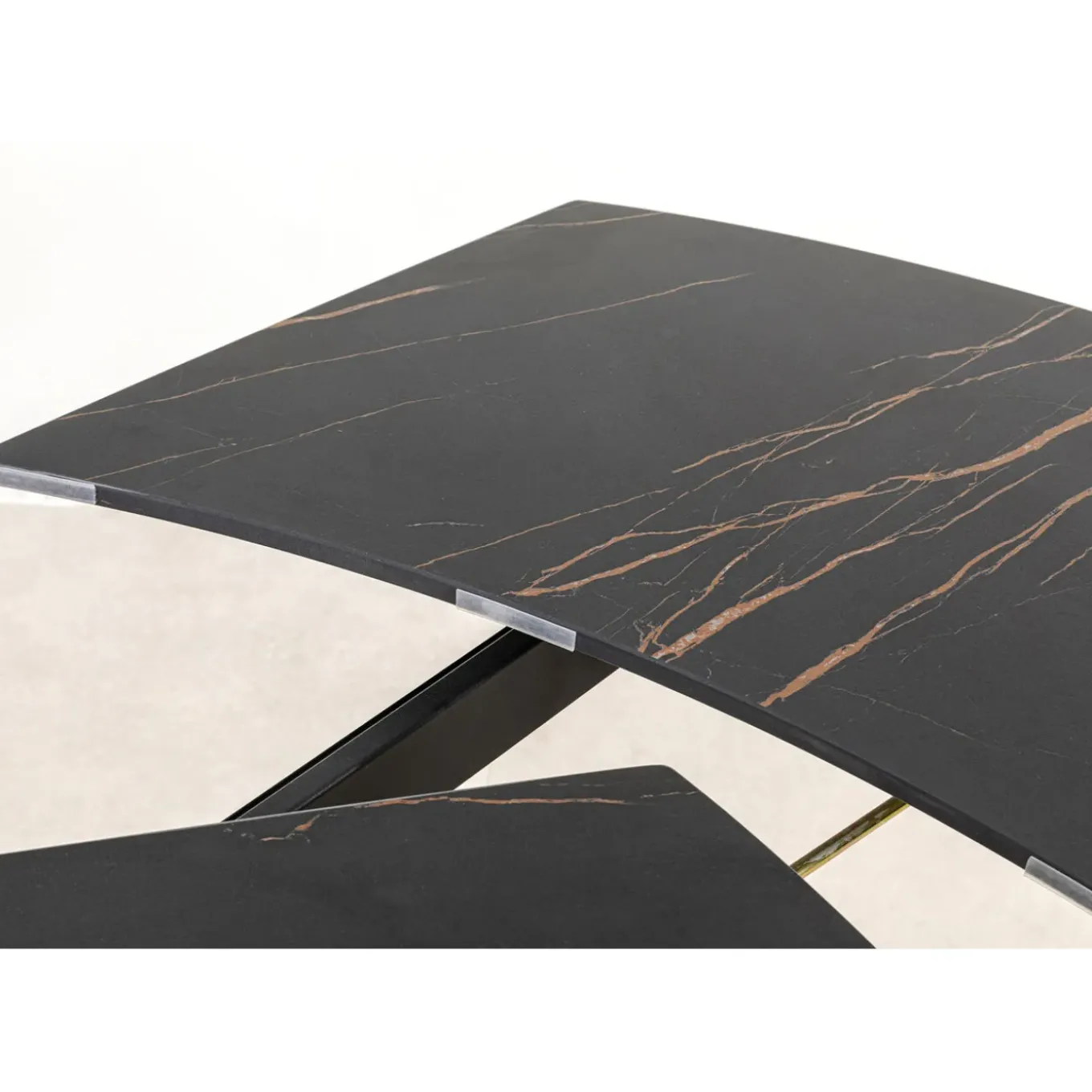 Table A Rallonges Twist Noir 120(30+30)X90Cm