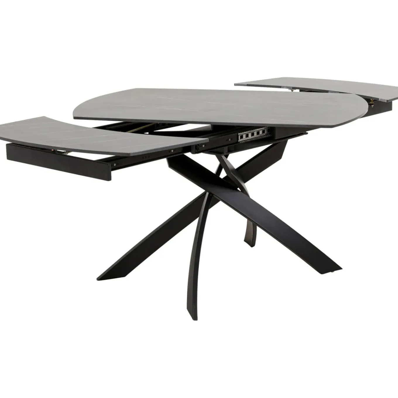 Table A Rallonges Twist Noir 120(30+30)X90Cm