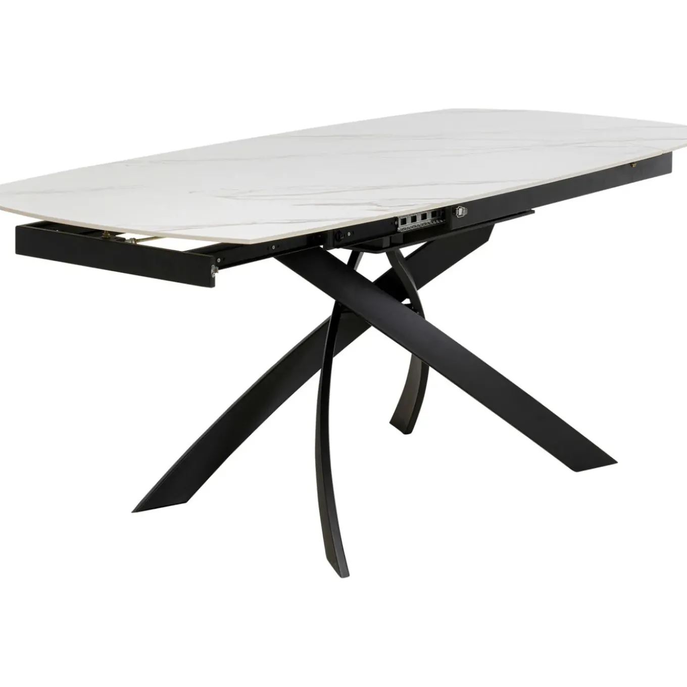 Table A Rallonges Twist Onyx 120(30+30)X90Cm