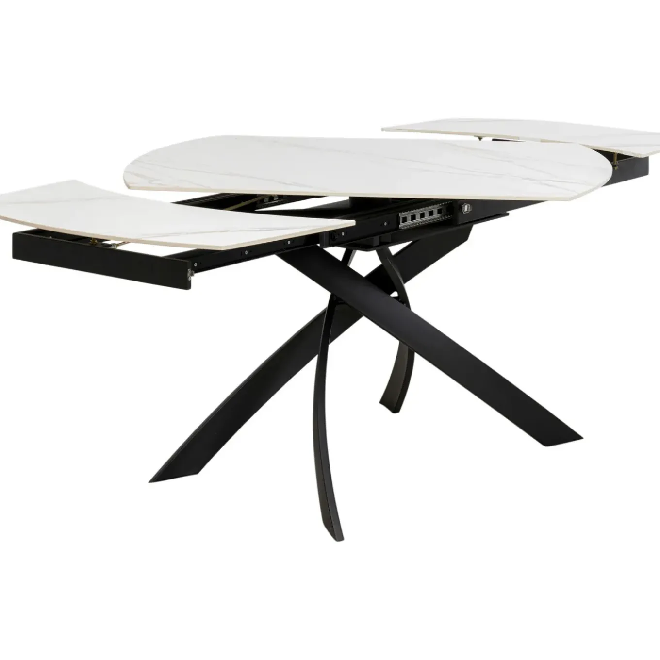 Table A Rallonges Twist Onyx 120(30+30)X90Cm