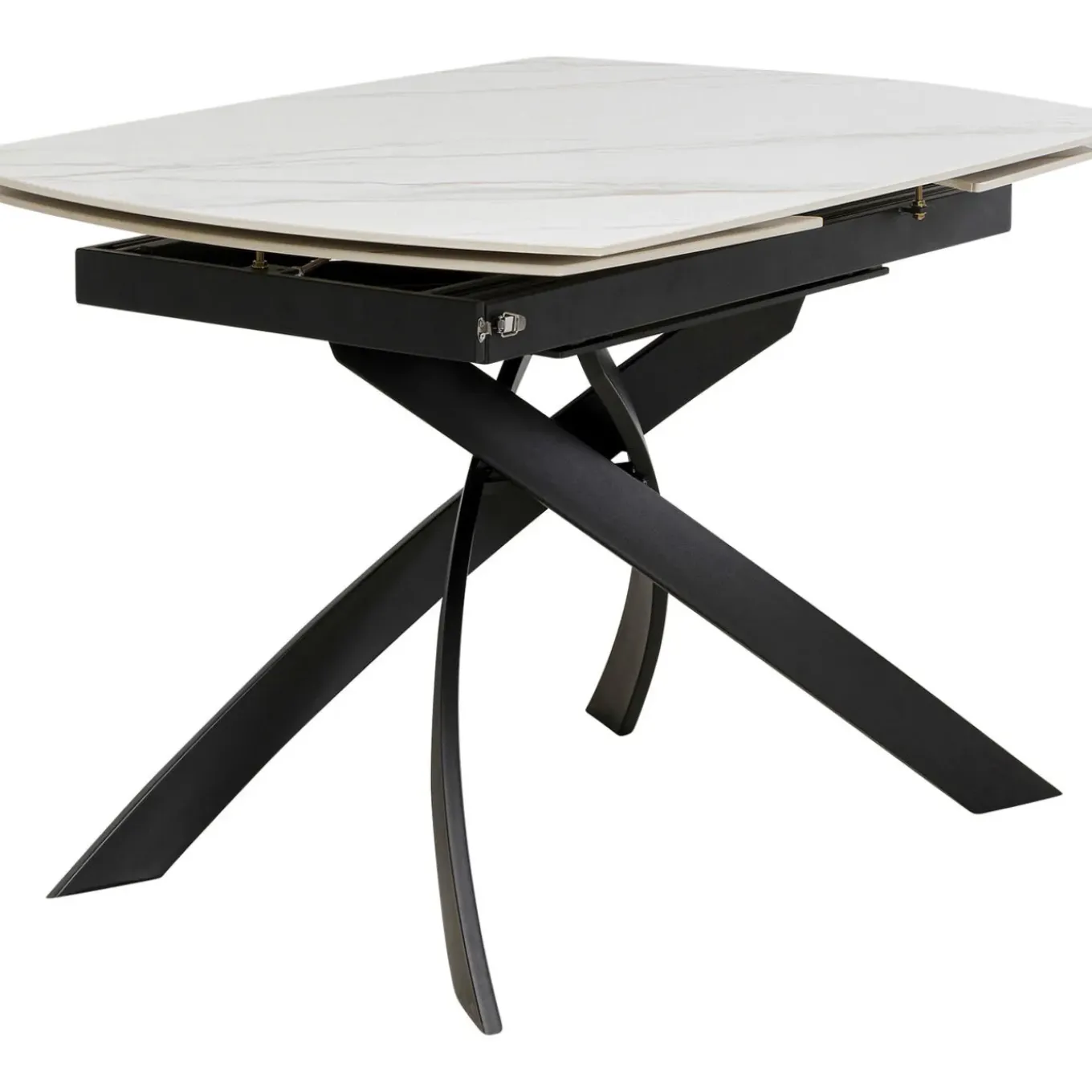Table A Rallonges Twist Onyx 120(30+30)X90Cm