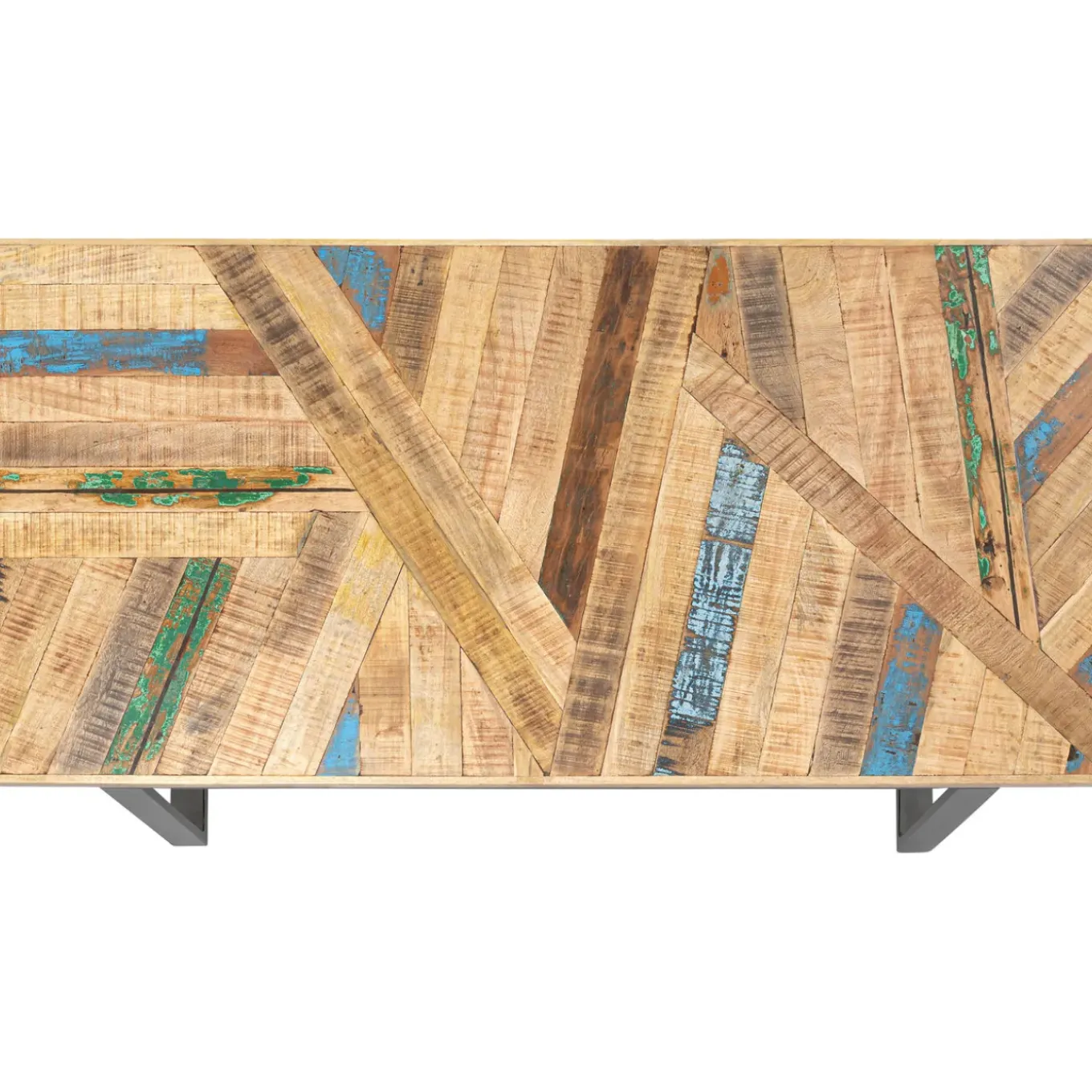 Table Abstract Acier Brut 180X90