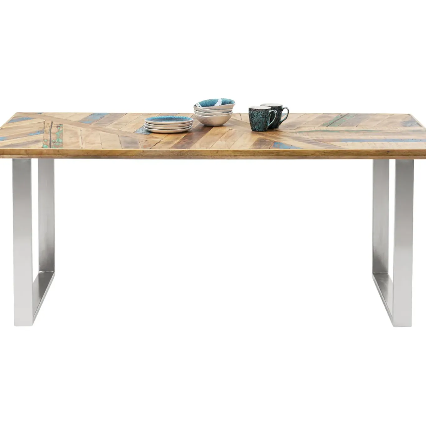 Table Abstract Chrome 180X90