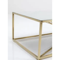 Table Basse Art Marble Verre 140X70Cm