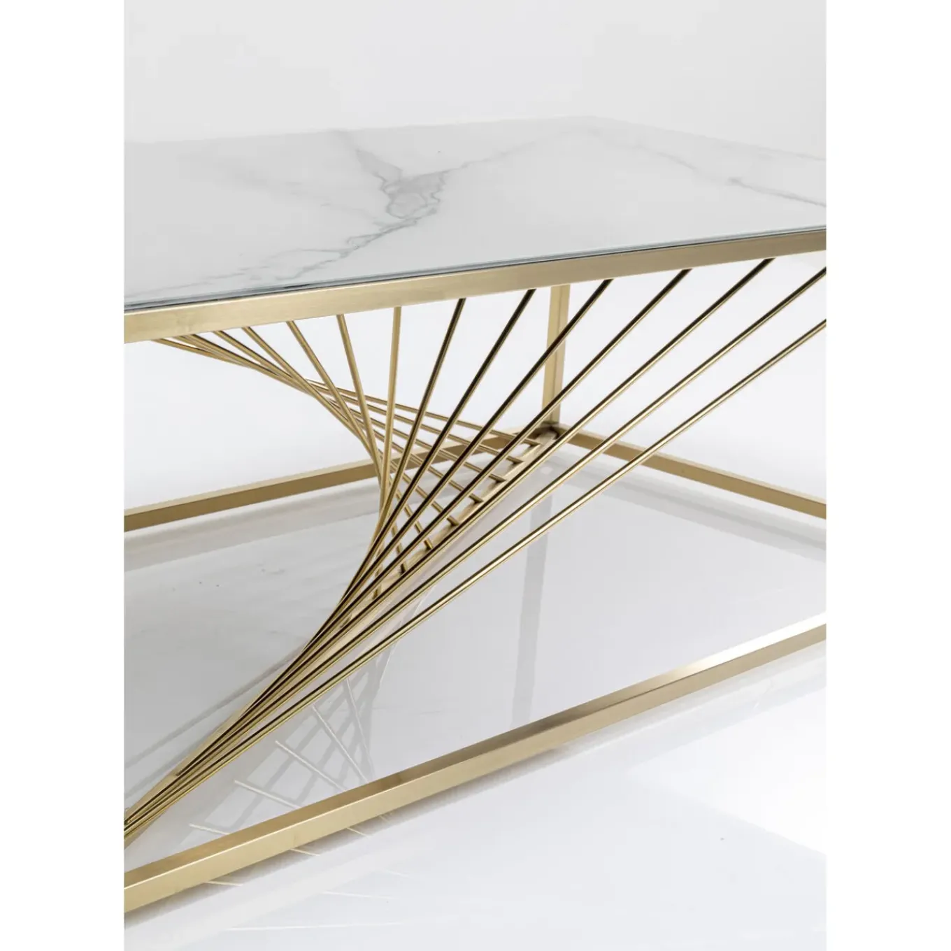 Table Basse Art Marble Verre 140X70Cm