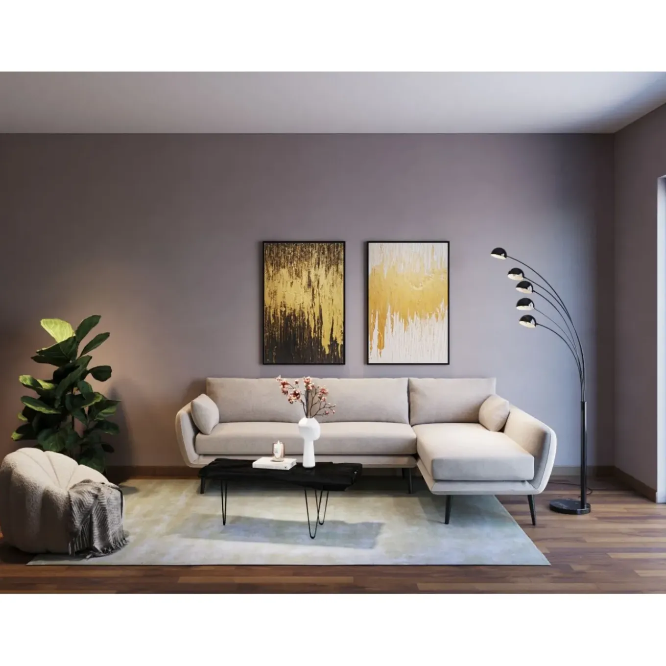 Table Basse Aspen Noir 100X40