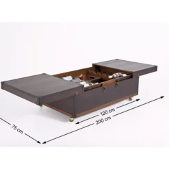 Table Basse Bar Globetrotter 120X75Cm