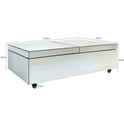 Table Basse Bar Luxury 120X75Cm
