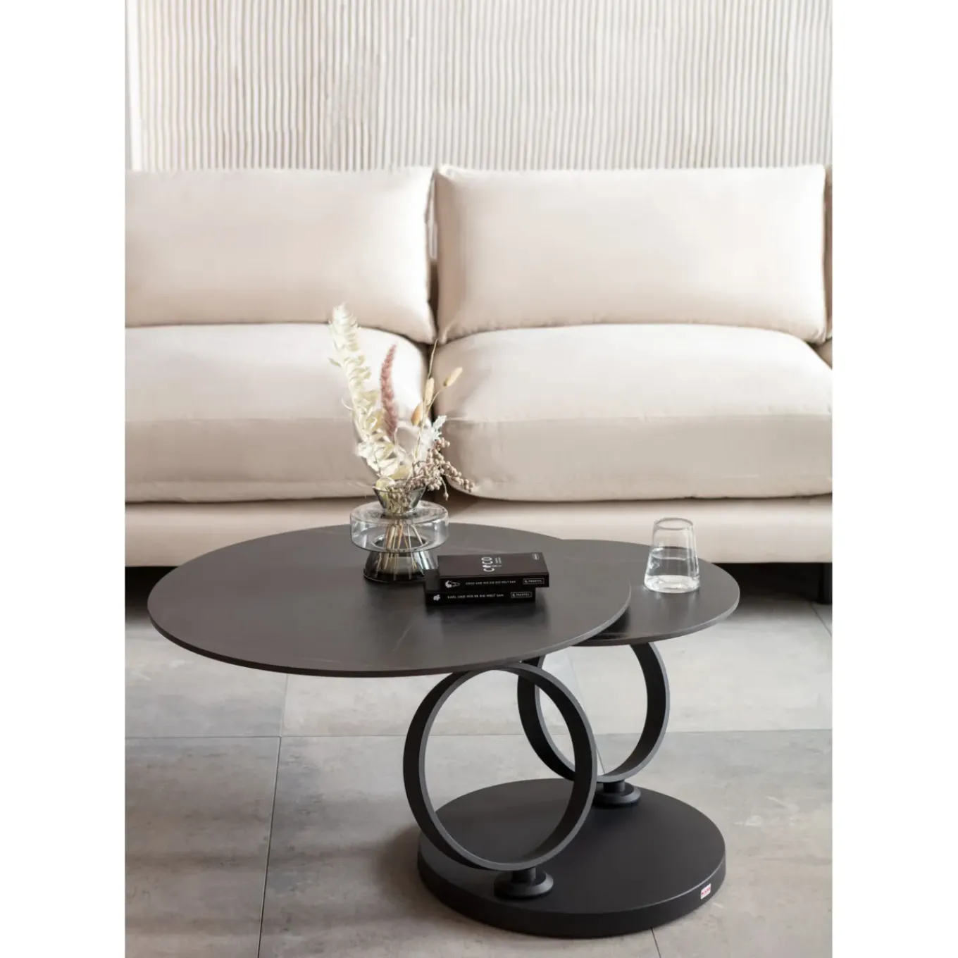 Table Basse Beverly Noir 133X80Cm
