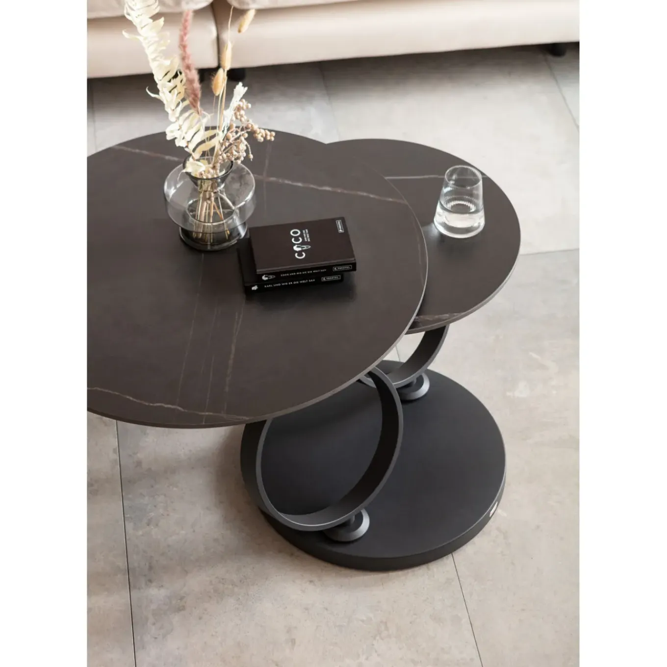 Table Basse Beverly Noir 133X80Cm