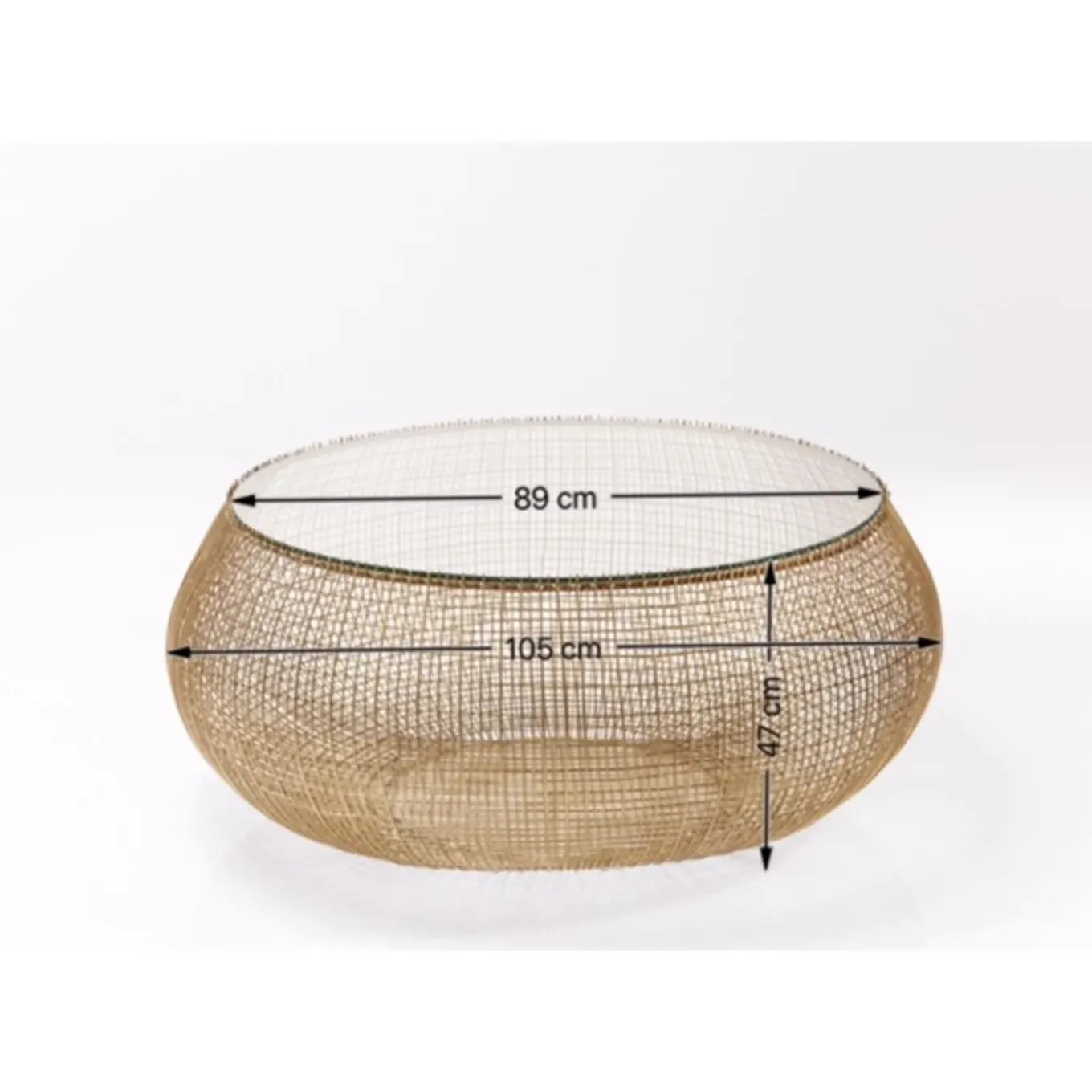Table Basse Cesta Gold