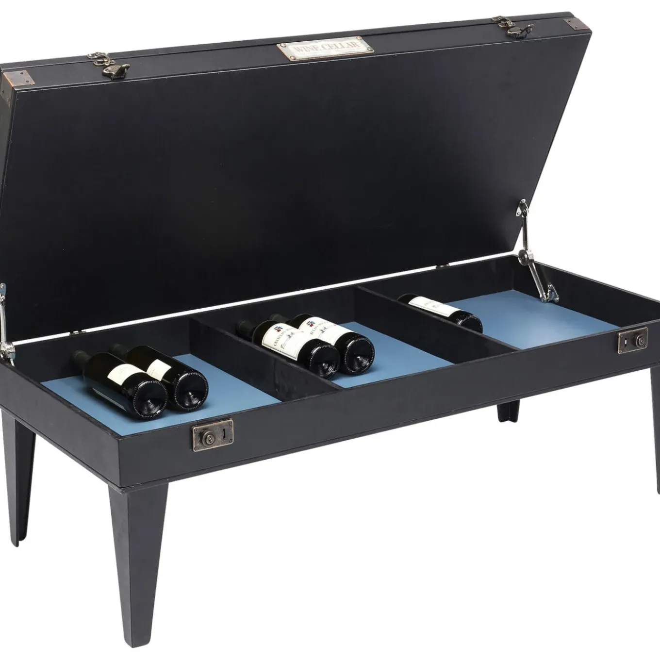 Table Basse Collector Noir 122X55Cm