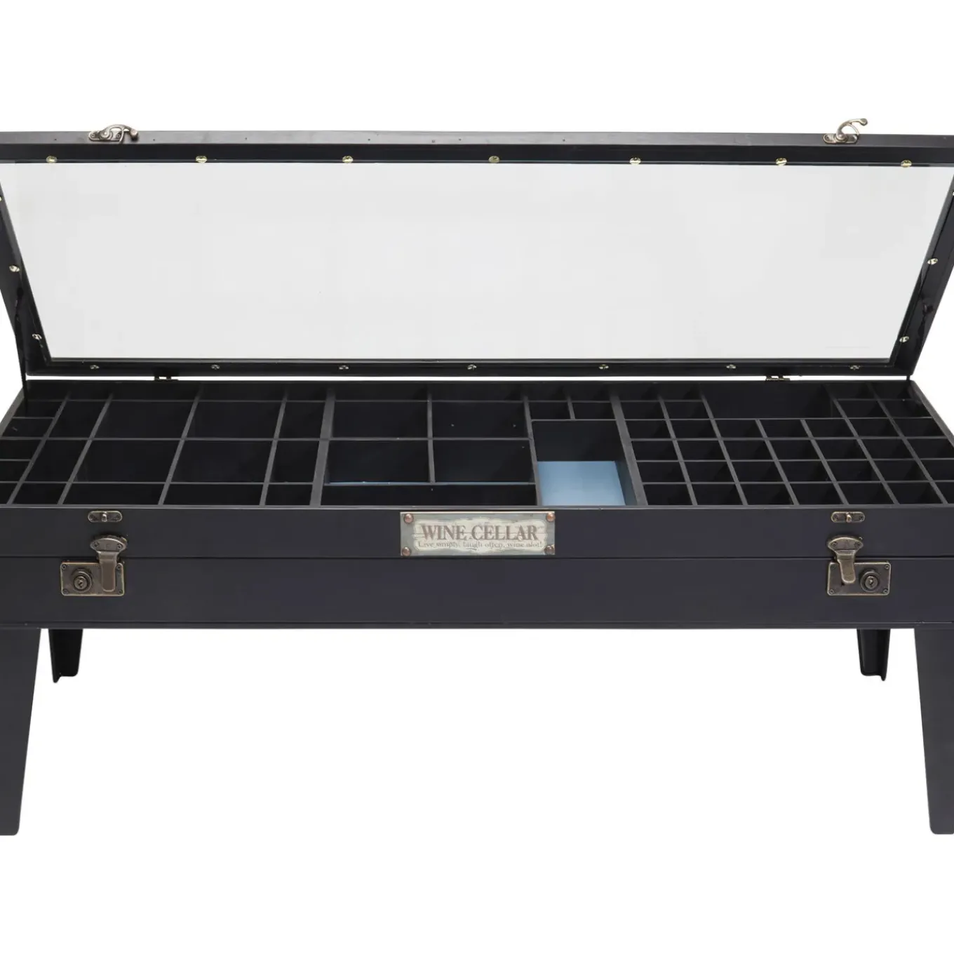 Table Basse Collector Noir 122X55Cm