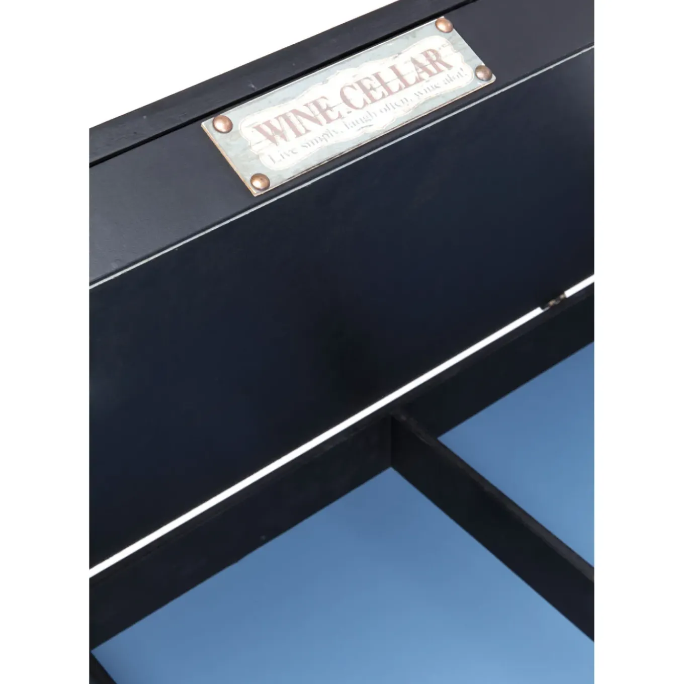 Table Basse Collector Noir 122X55Cm