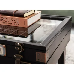 Table Basse Collector Noir 122X55Cm