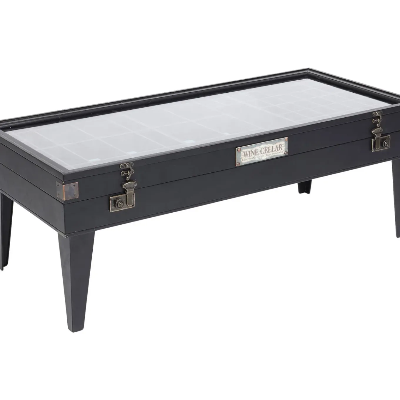 Table Basse Collector Noir 122X55Cm