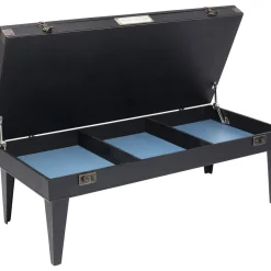 Table Basse Collector Noir 122X55Cm