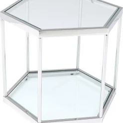 Table Basse Comb Argente 45