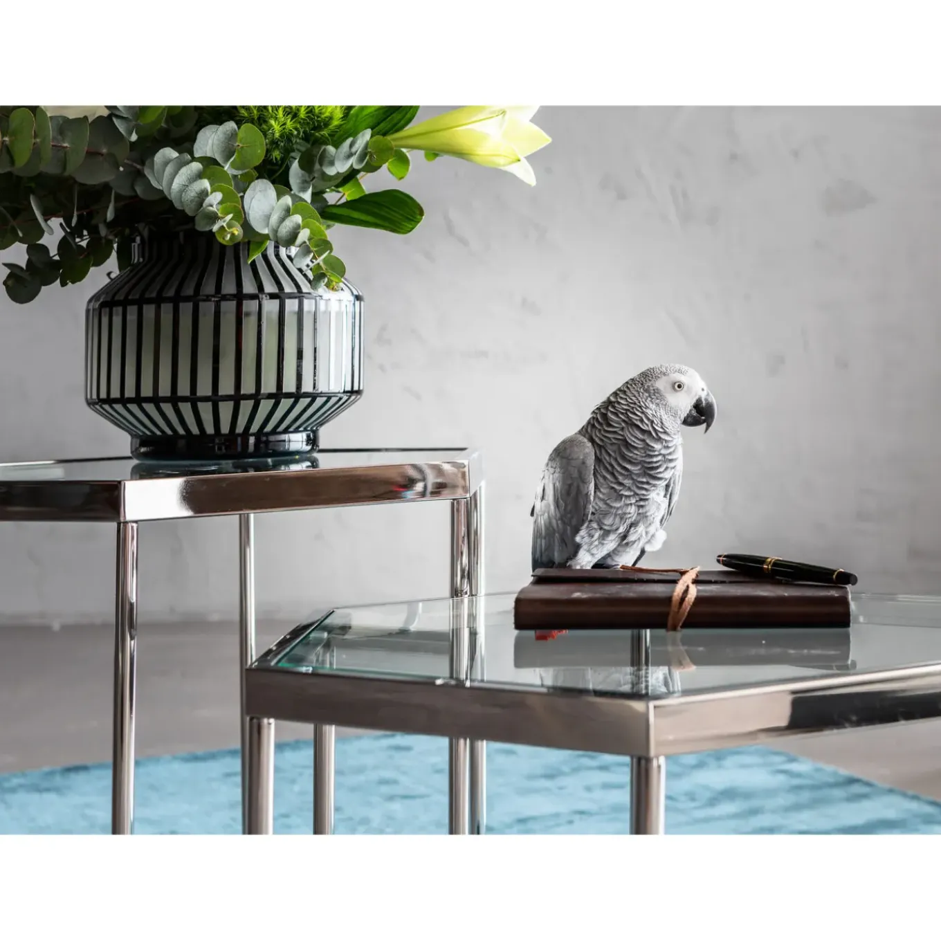 Table Basse Comb Argente 45