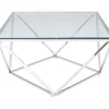 Table Basse Cristallo Argente 80X80Cm