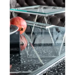 Table Basse Cristallo Argente 80X80Cm