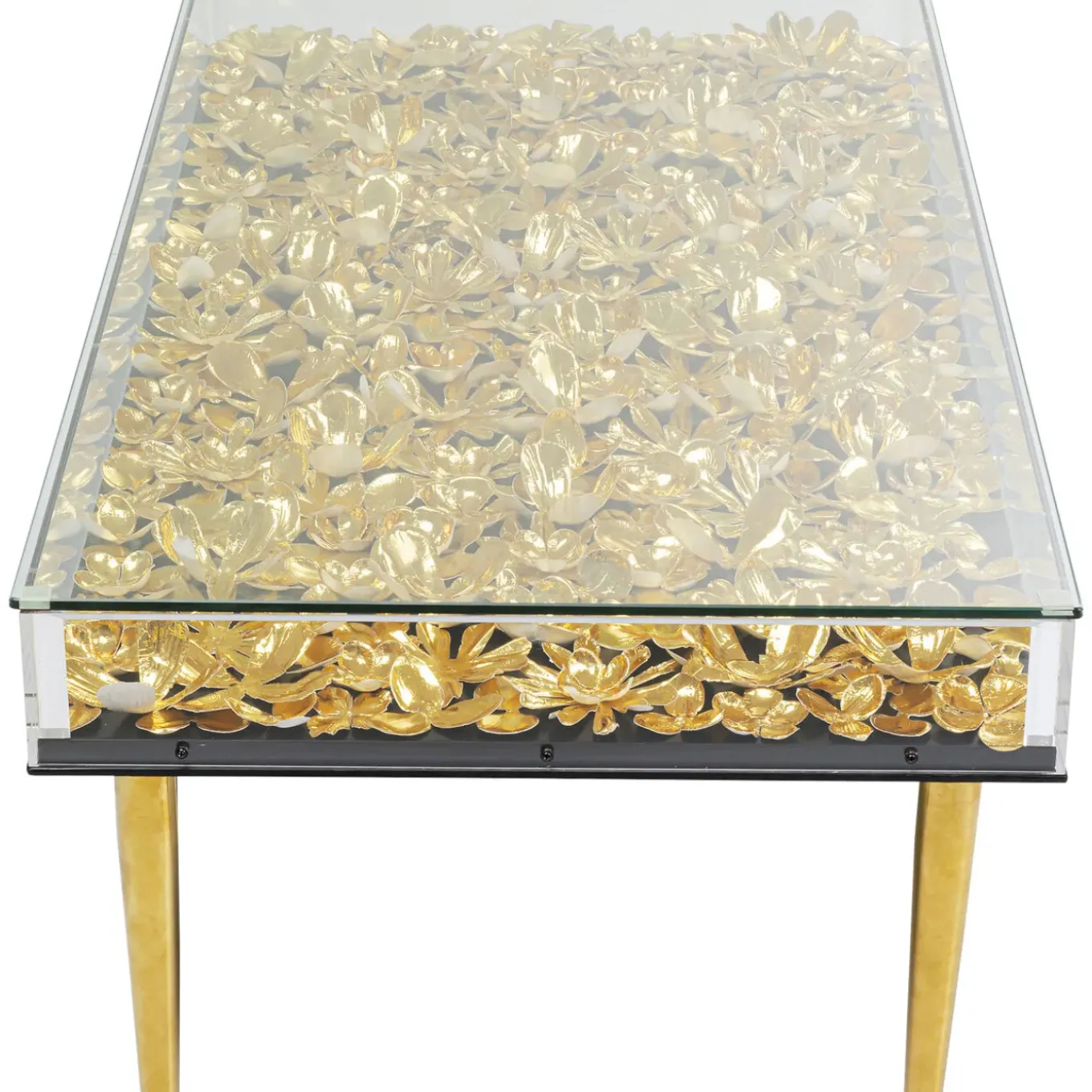 Table Basse Gold Flowers 120X60
