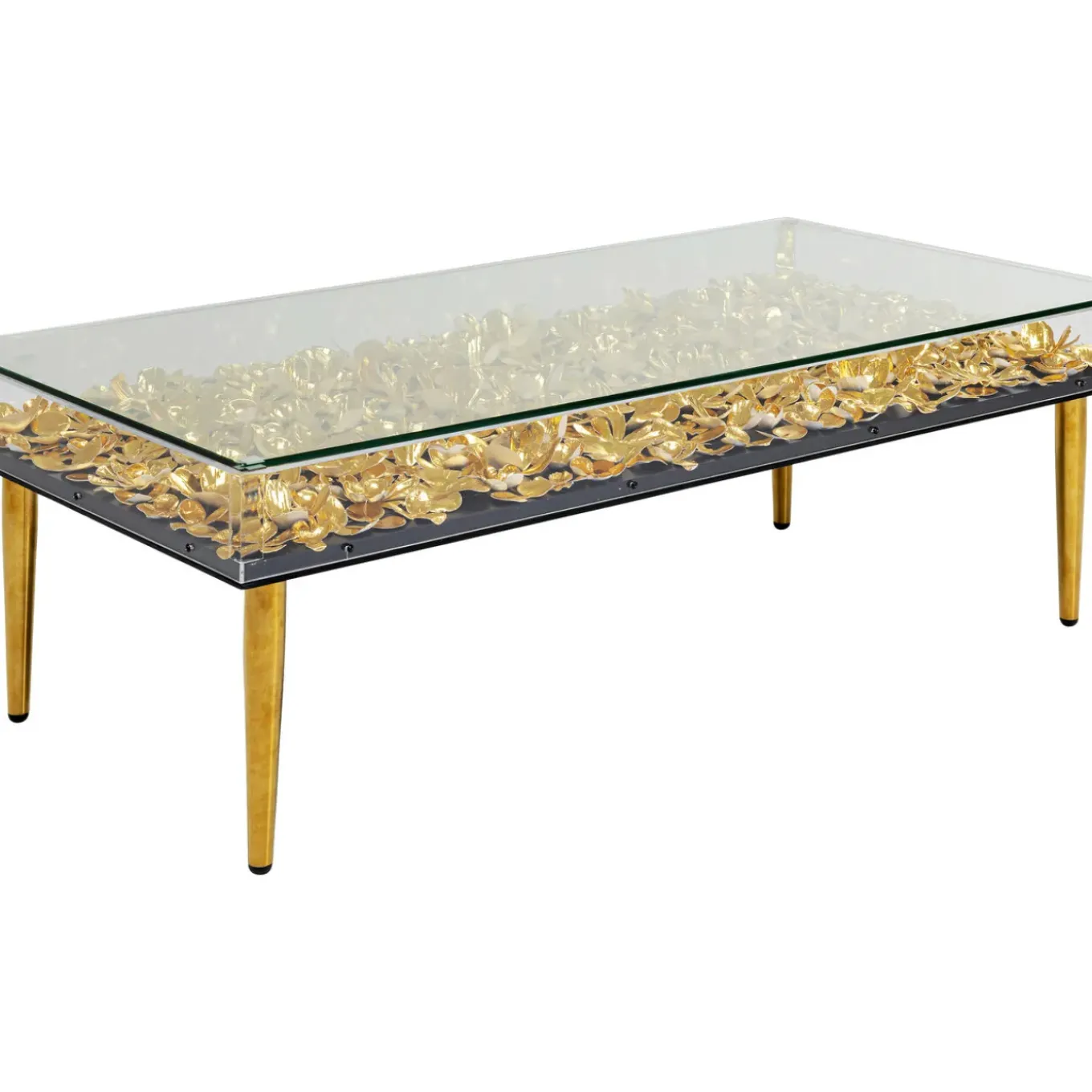 Table Basse Gold Flowers 120X60