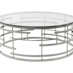 Table Basse Jupiter Argente O100Cm