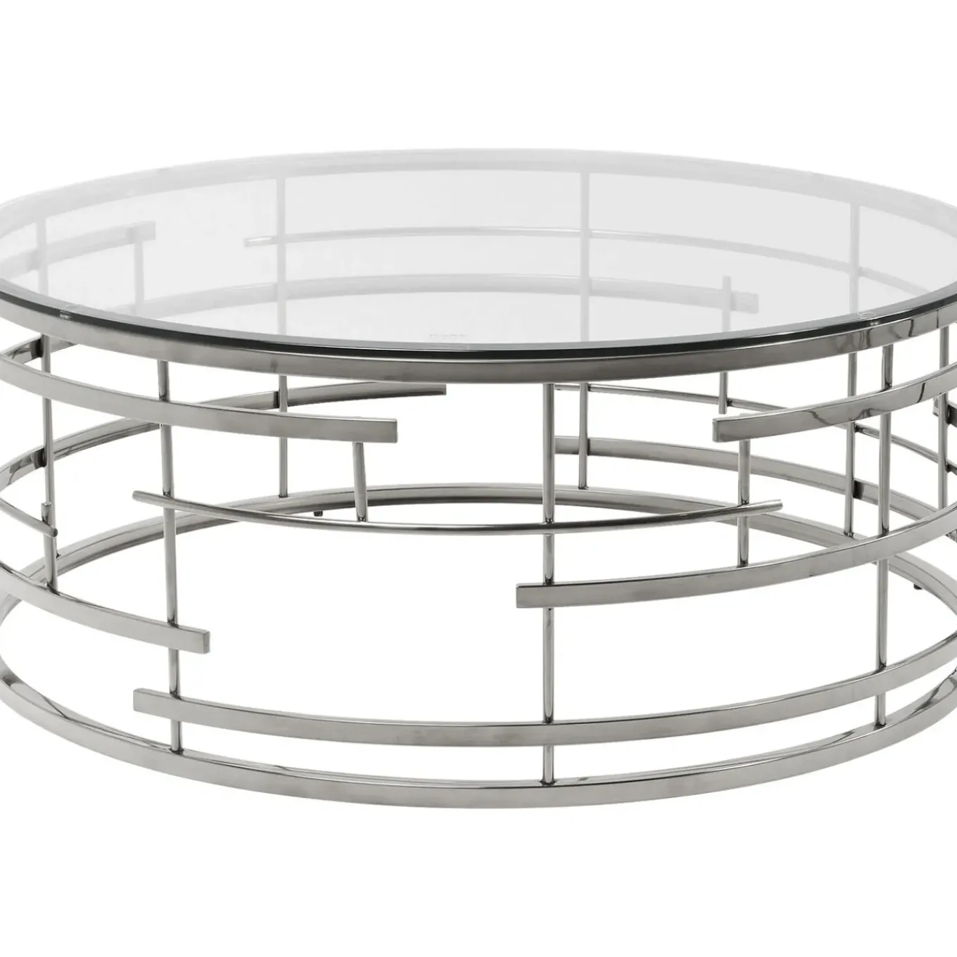 Table Basse Jupiter Argente O100Cm