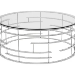 Table Basse Jupiter Argente O100Cm