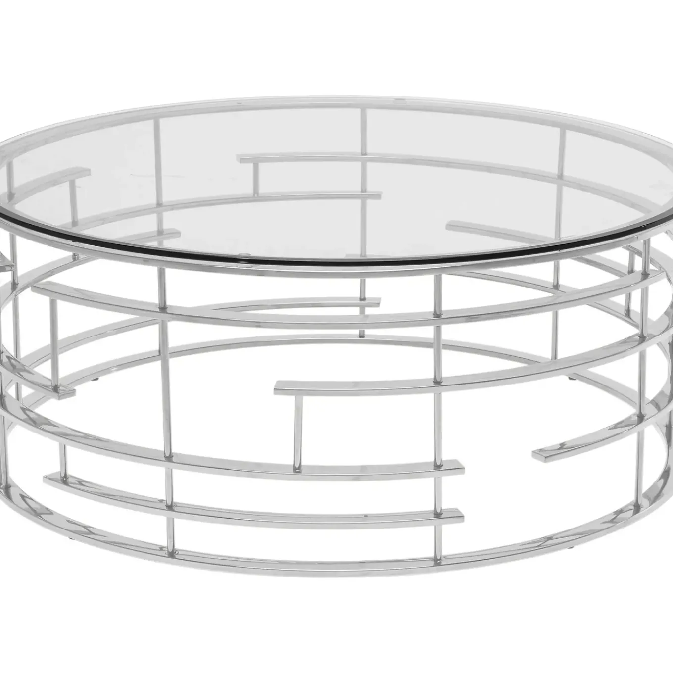 Table Basse Jupiter Argente O100Cm