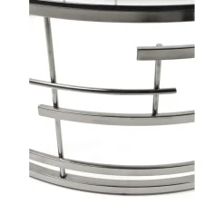 Table Basse Jupiter Argente O100Cm