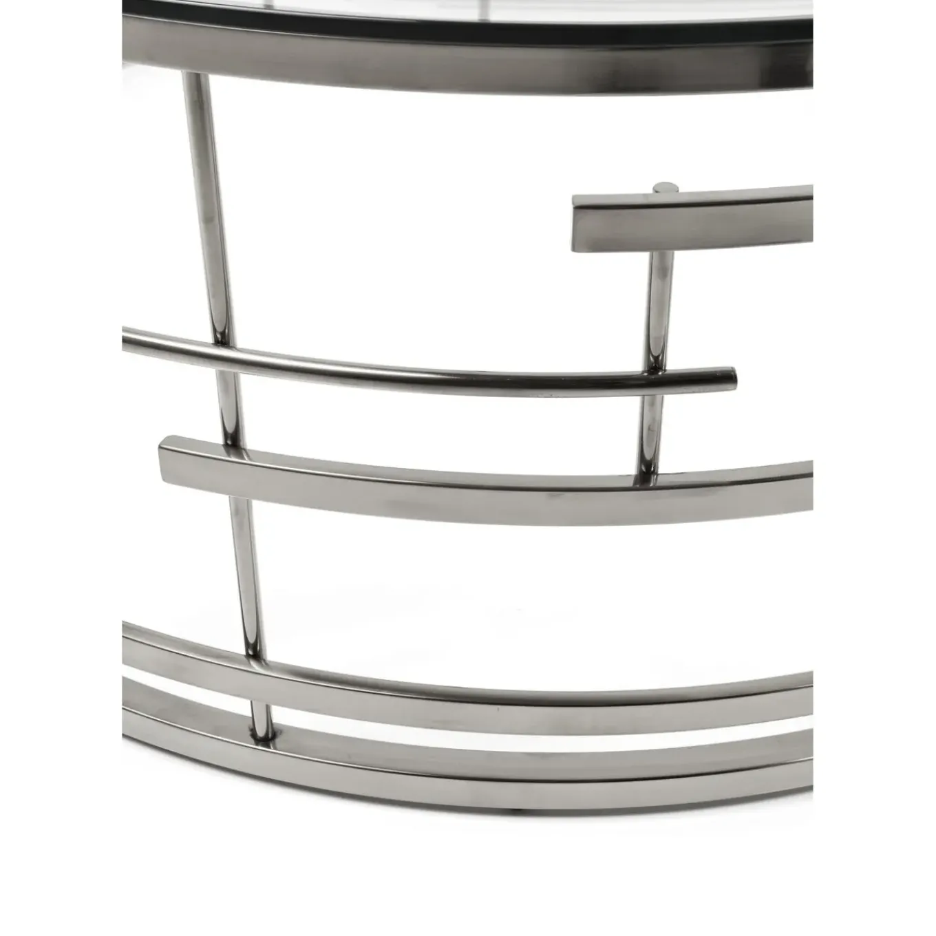 Table Basse Jupiter Argente O100Cm
