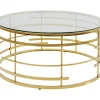 Table Basse Jupiter Dore O100Cm