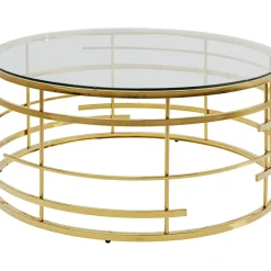 Table Basse Jupiter Dore O100Cm