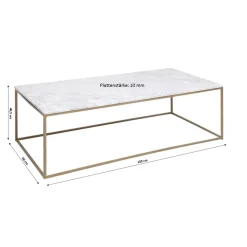 Table Basse Key West Dore 120X60Cm