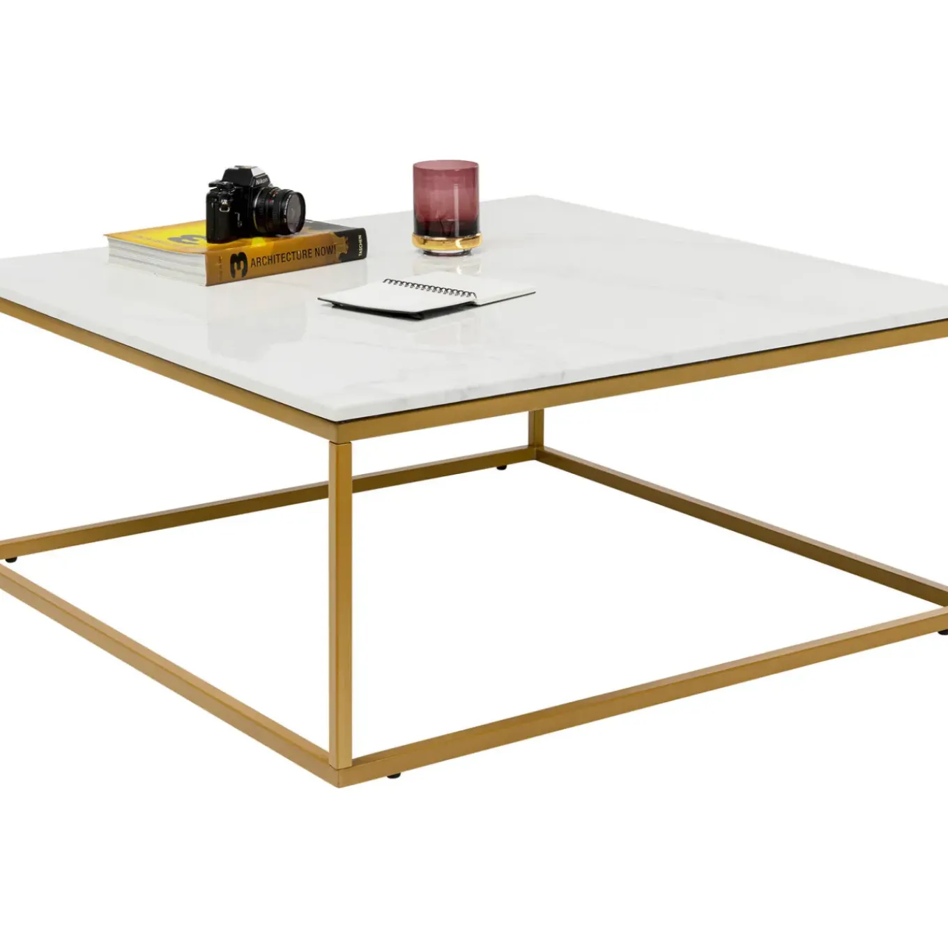 Table Basse Key West Dore 90X90Cm