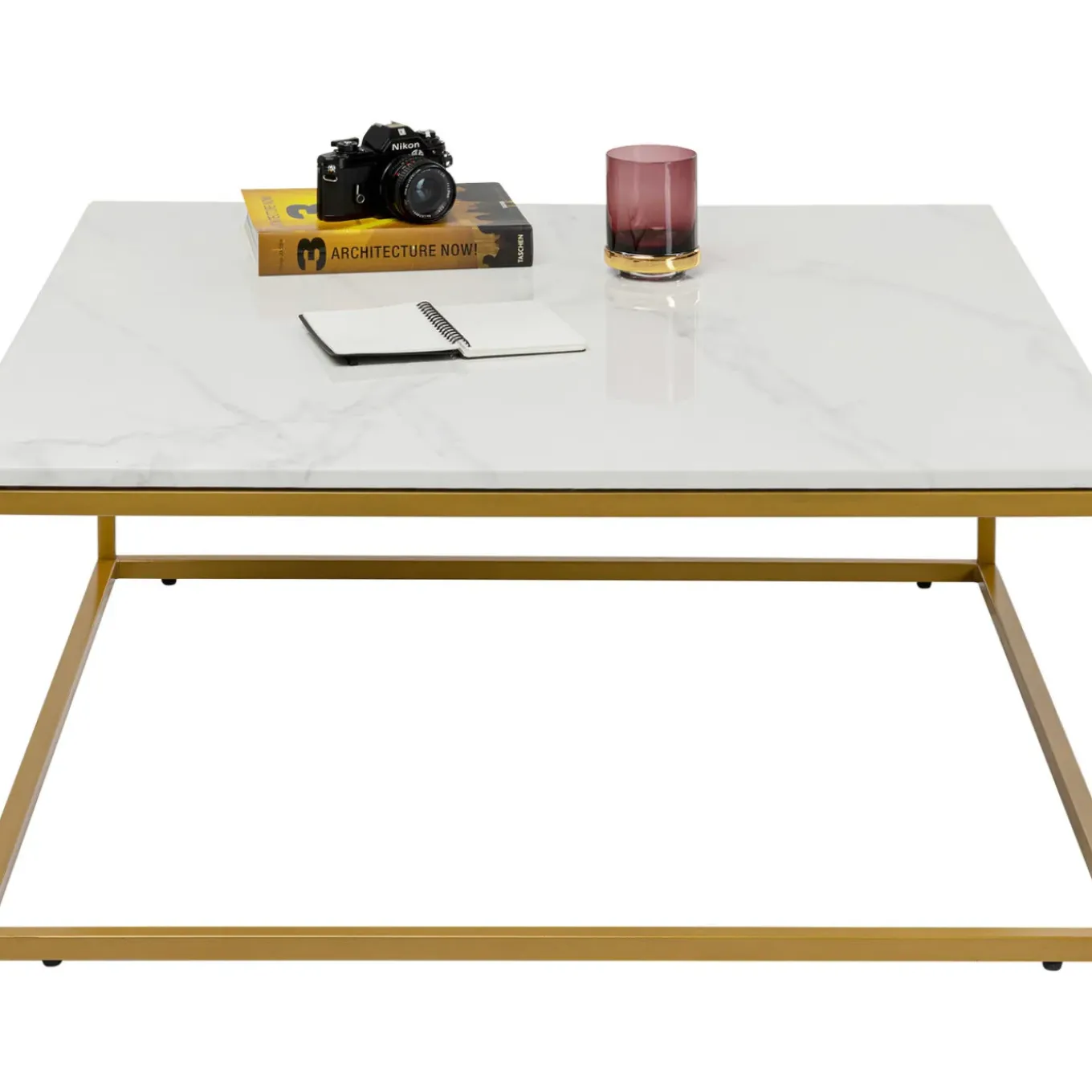 Table Basse Key West Dore 90X90Cm
