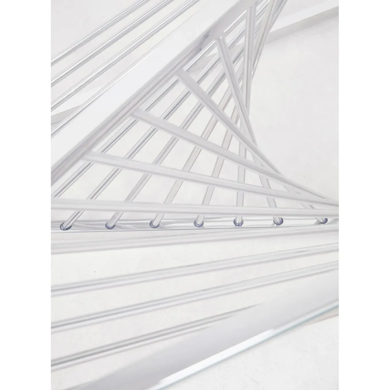 Table Basse Laser Argente-Verre Clair 120X60Cm