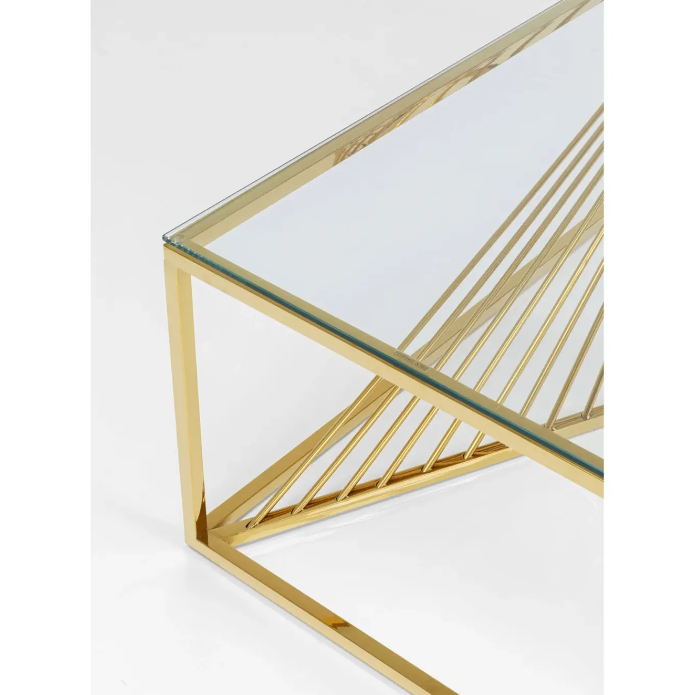 Table Basse Laser Dore 120X60Cm