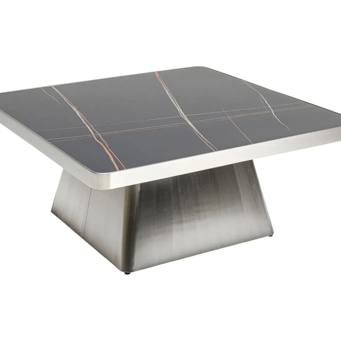 Table Basse Miler Argente 80X80Cm