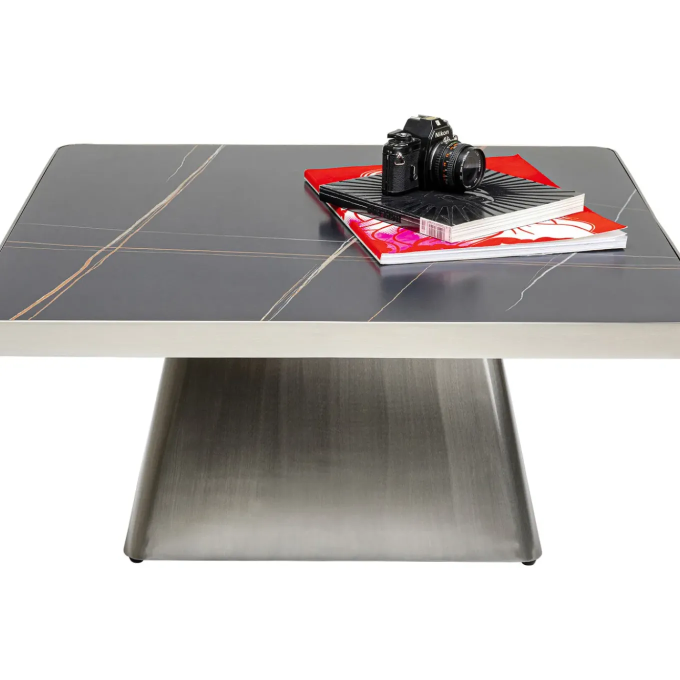 Table Basse Miler Argente 80X80Cm
