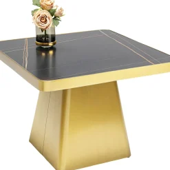 Table Basse Miler Dore 80X80Cm