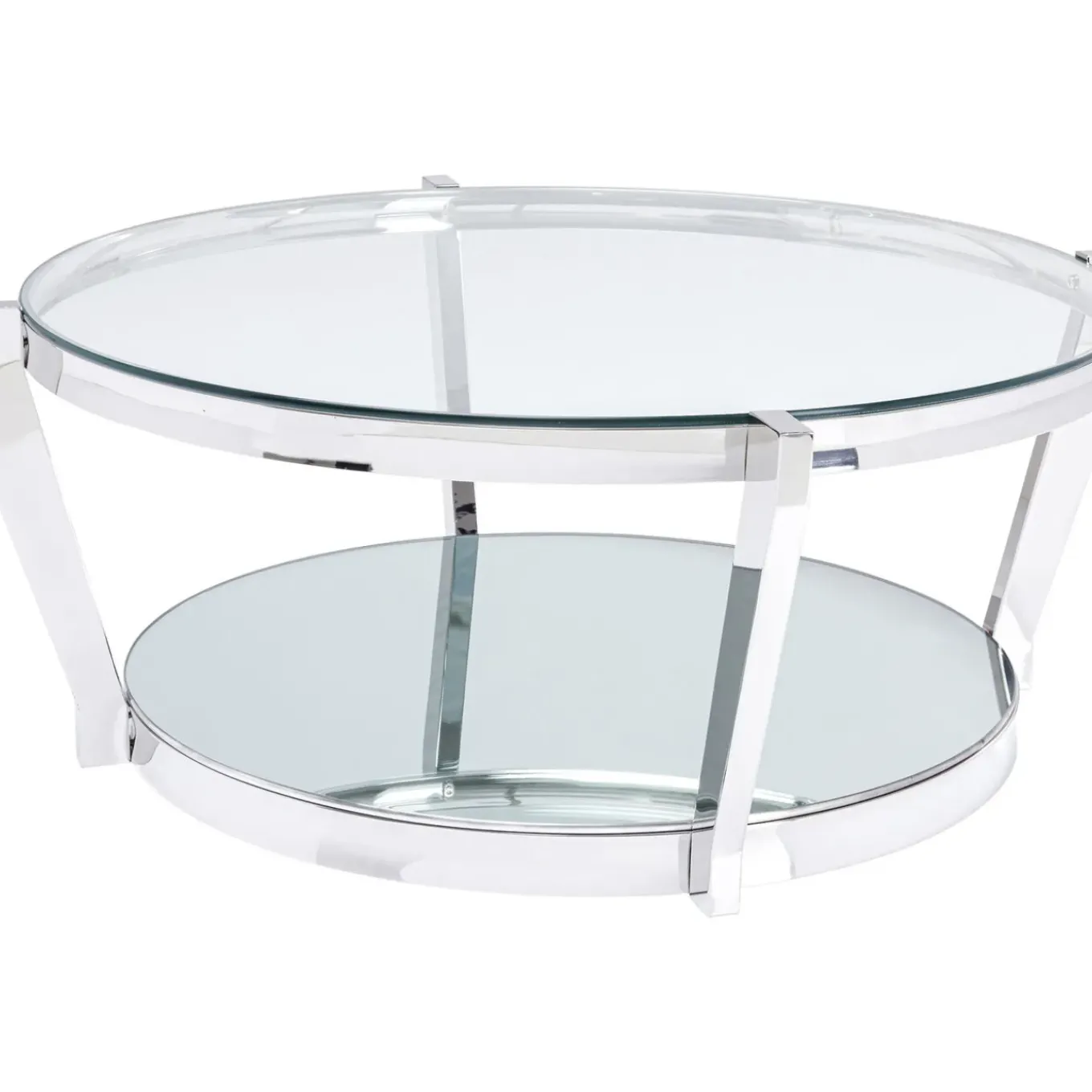 Table Basse Monocolo Argente O90Cm