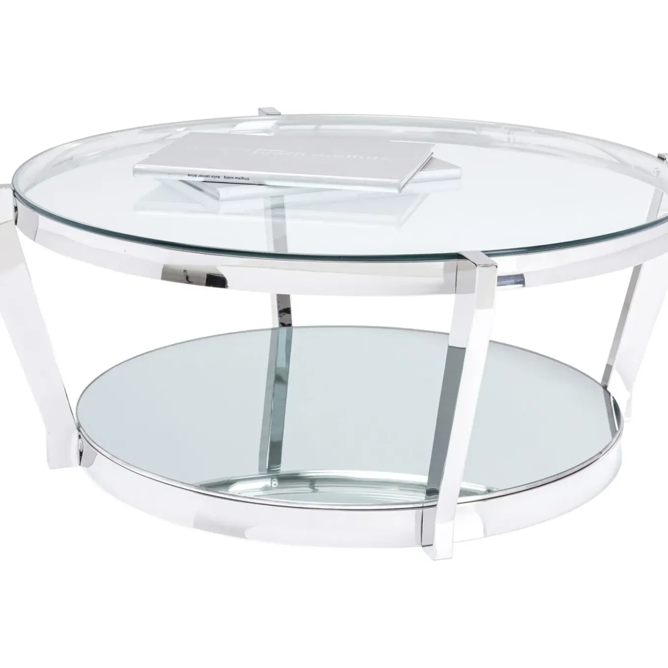 Table Basse Monocolo Argente O90Cm