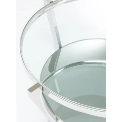 Table Basse Monocolo Argente O90Cm