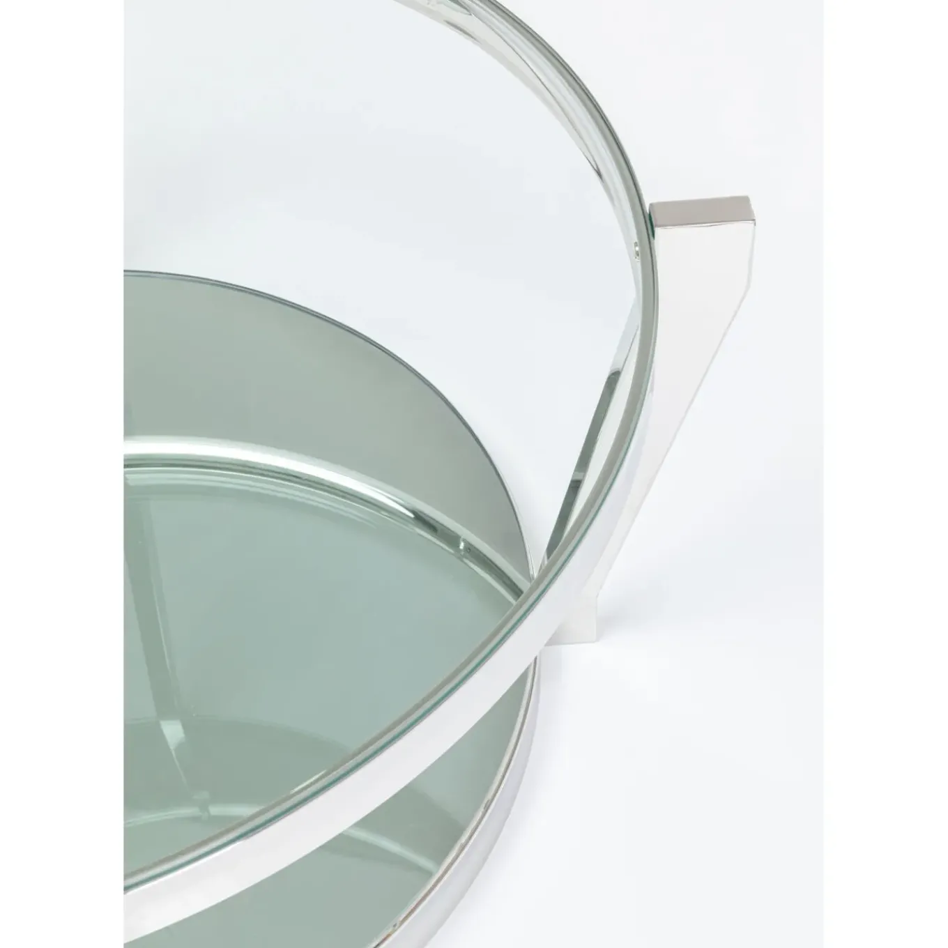 Table Basse Monocolo Argente O90Cm