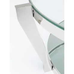 Table Basse Monocolo Argente O90Cm