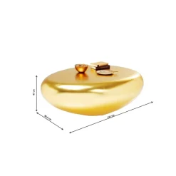 Table Basse Pebble Dore 122X96